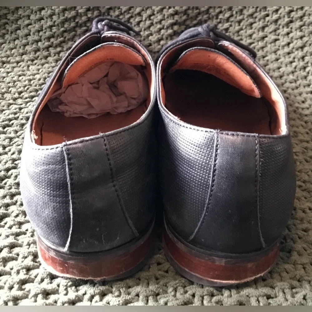 Florsheim Men’s Black Leather Cap Toe Oxford Dress Shoes, Lace-Up; Size 9.5D